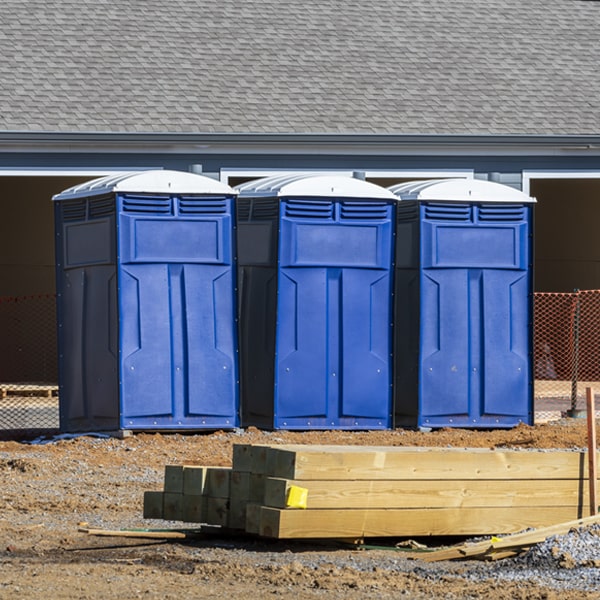 how can i report damages or issues with the porta potties during my rental period in Wilder Idaho